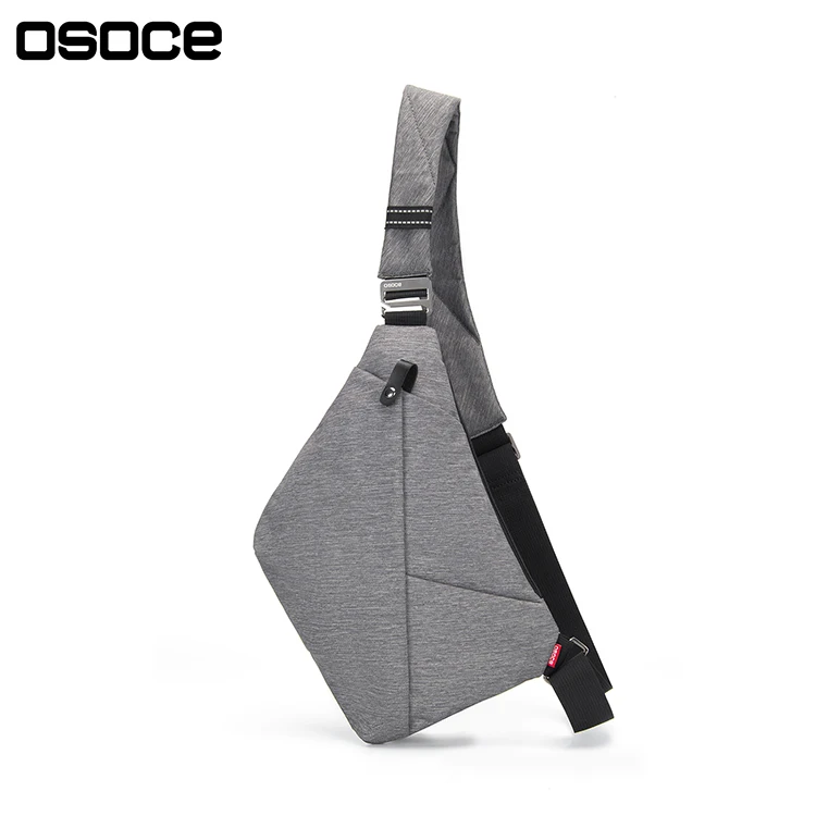 

OSOCE B13-4 newest factory wholesale fashion outdoor sport big capacity custom men chest crossbody sling bag