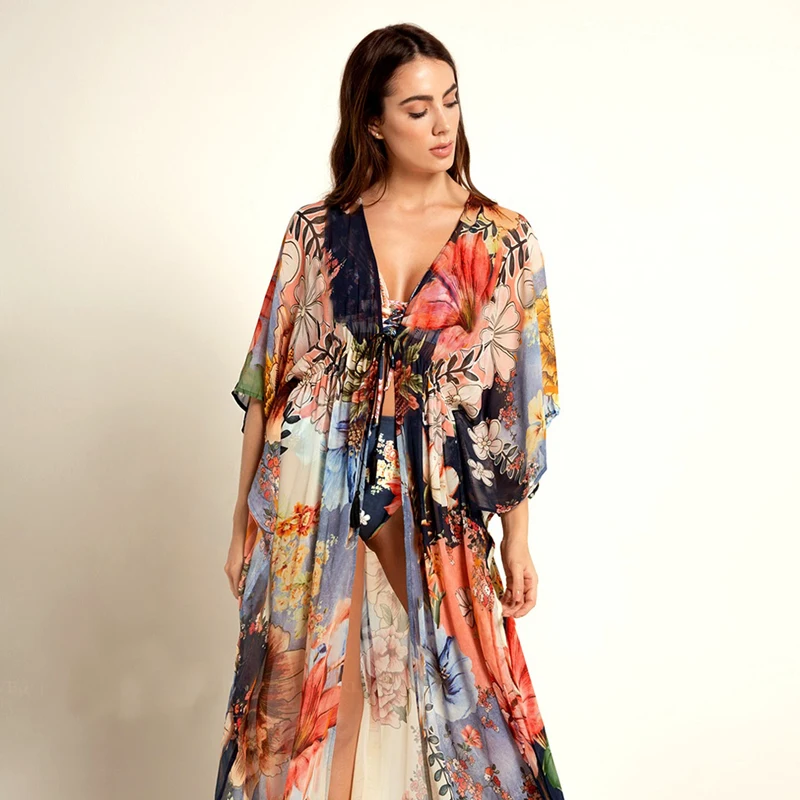 

Kimono Cover Ups Beach Latest Kaftan Dress Designs Fat Women Beachwear Dresses