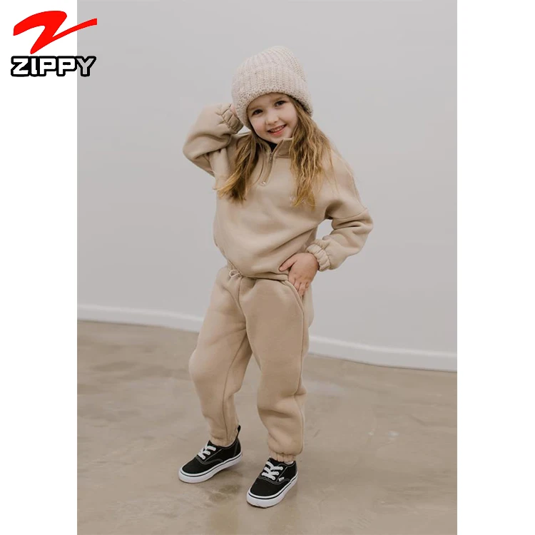 

Baby tracksuit set kids french terry tracksuits custom logo zip up winter track suit in bulk children tracksuit, Custom color