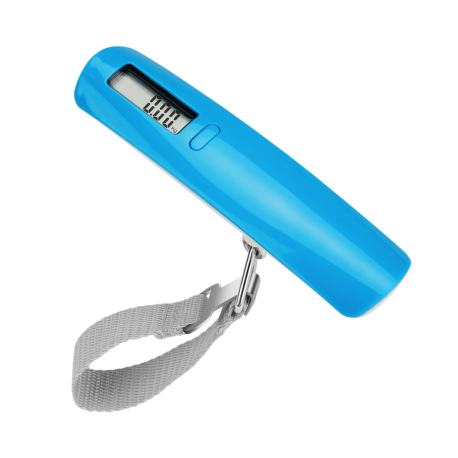 

Factory Price Travel Hanging Weighing Electronic Digital Scale Mini With Nylon Strap, White