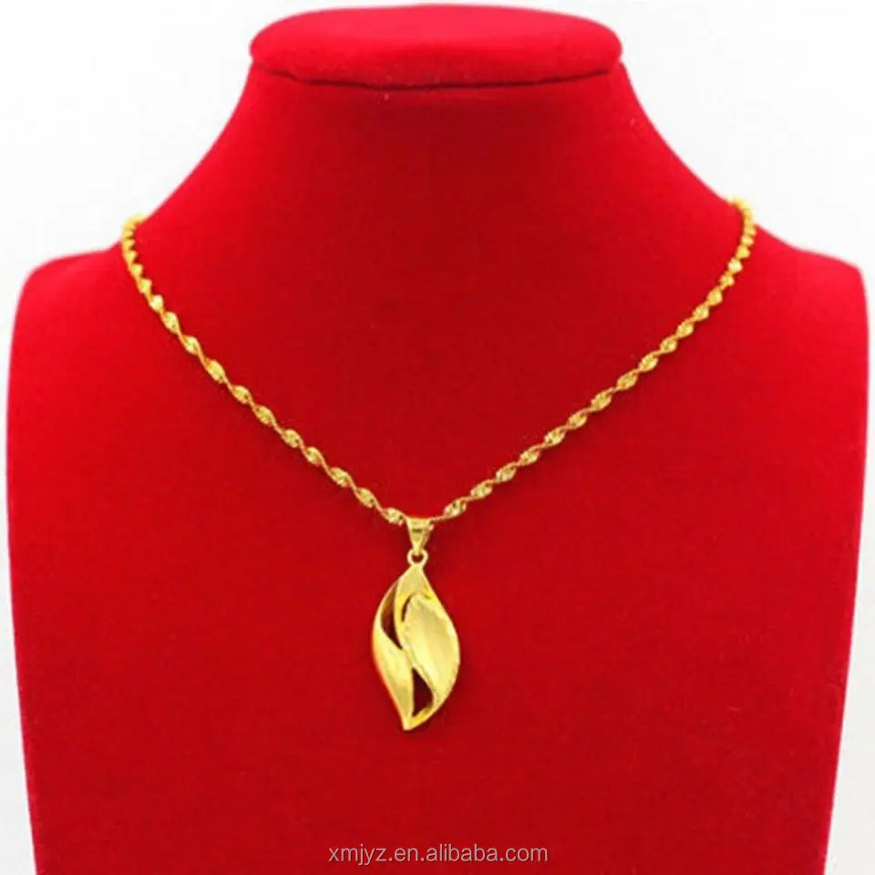

Brass Gold-Plated Accessories Leaf Pendant Necklace Female European Coins Fine Clavicle Chain Online Best-Selling Product