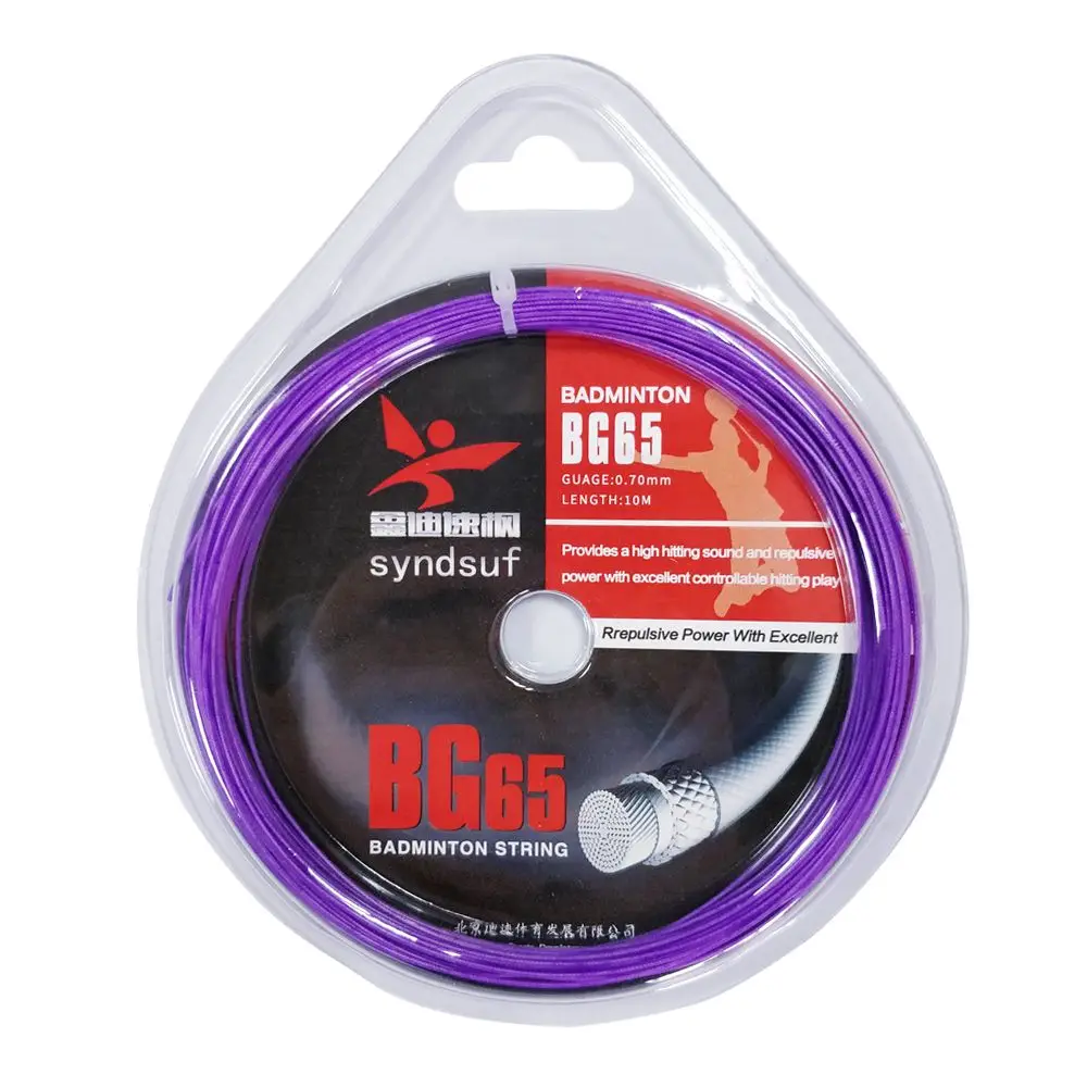 
high tension nylon badminton racket string size 0.7mm racket string 