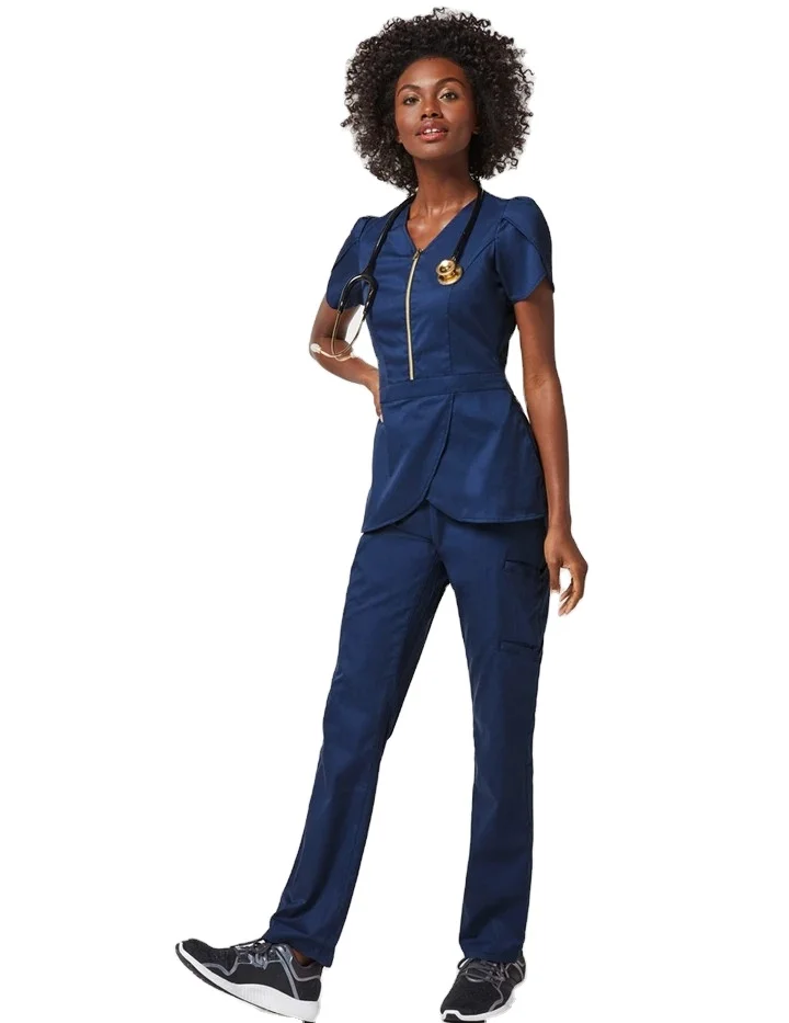 

Customized Short Sleeves Hospital Uniforms Suit Nurse Scrubs And Medical Uniforms