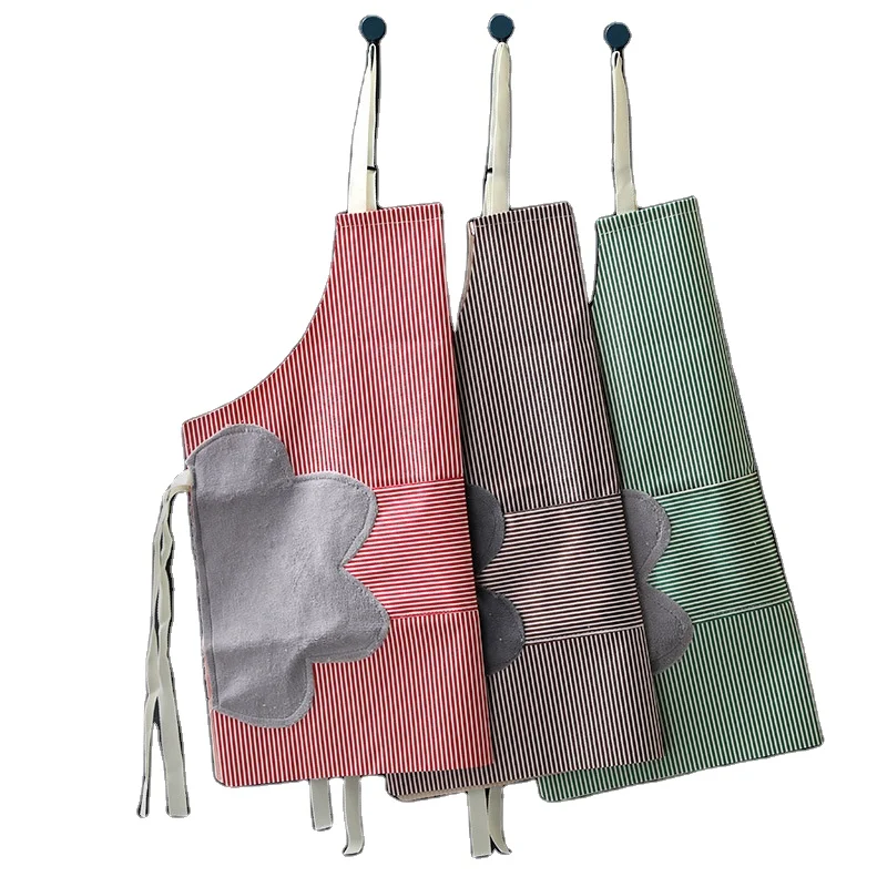 

Waterproof chef apron home fashion thickening erasable cooking straps anti oil overalls adult kitchen apron, As same as picture