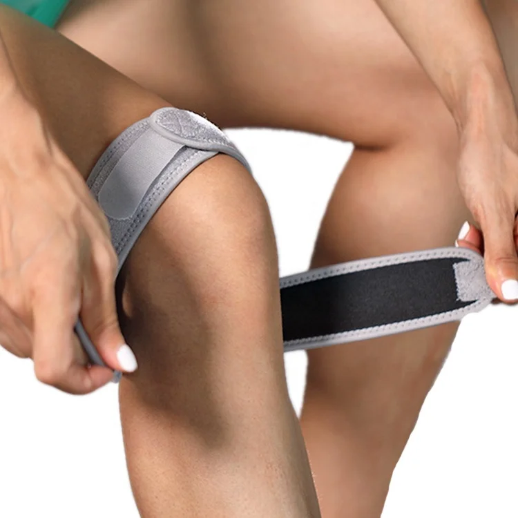 

Sport Safety Open Knee Pain Relief Patella Stabilizer Knee Strap for Hiking, Basketball, Running, Jumpers Knee
