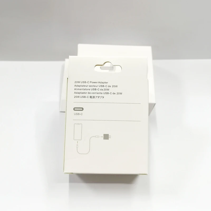 

For Huawei Pd20W Charging Head Packaging Box European Regulations Us Regulations Uk Spot Neutral 20W Packaging Boc, White