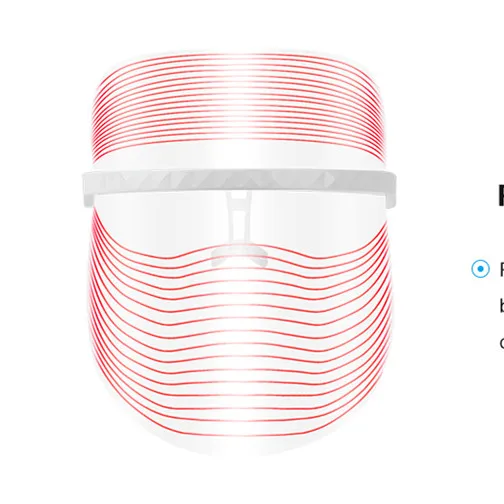 

2021 USB Rechargeable 3 Color PDT LED Therapy Mask for Beauty