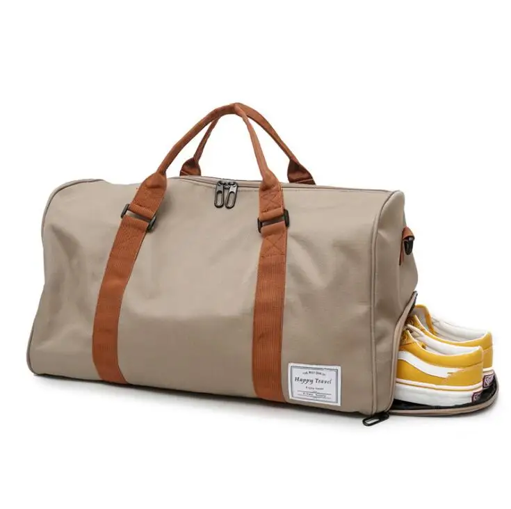 

Custom sports Yoga & Gym shoulder bag handbag with shoes compartment, Multi colors