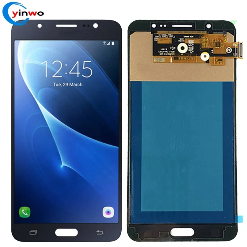 

Factory Wholesale incell LCD Display touch screen For samsung J7 2016 J710, Black