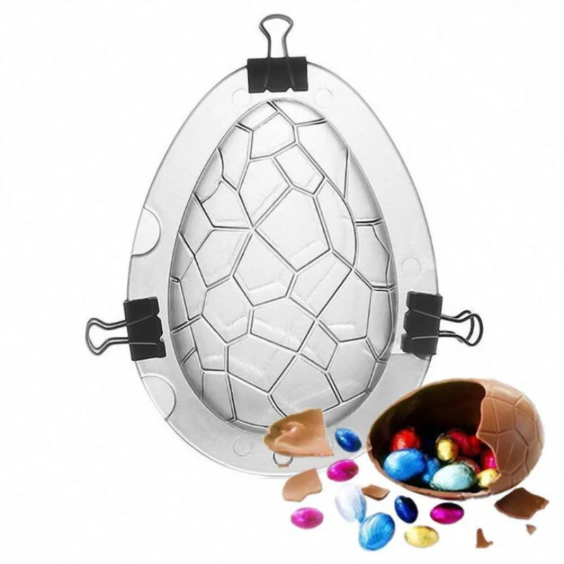 

Dinosaur egg Chocolate Pudding Mousse Dessert Ice Cube Fondant Decorating Baking Mould Cake Tools Chocolate Easter Egg Mold, Transparent