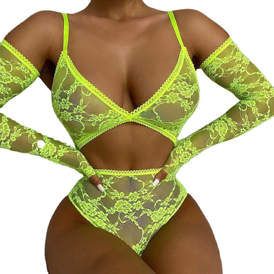 

Beauty Lace bra and Panties Set Erotic sexy Lingerie Hot and Attractive Lace Charming bra briefs Set for Women, Red, green,black