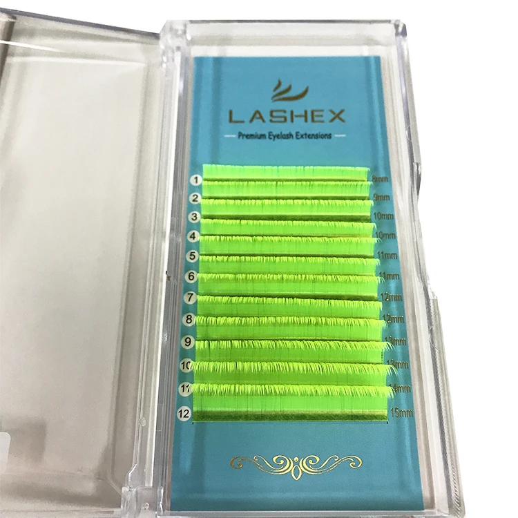 

synthetic mink classic lash extensions Eyelash Vendor With Custom Packaging custom color eyelash extension, Black