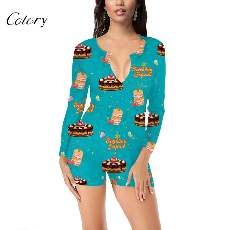 

Colory Green Theme Sleepwear See Through Onesie, Picture shows