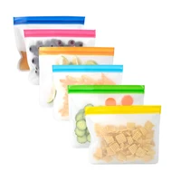 

Plastic Reusable Snack Storage Transparent Bpa Free Silicone Bag Gallon Food Grade Peva Bag