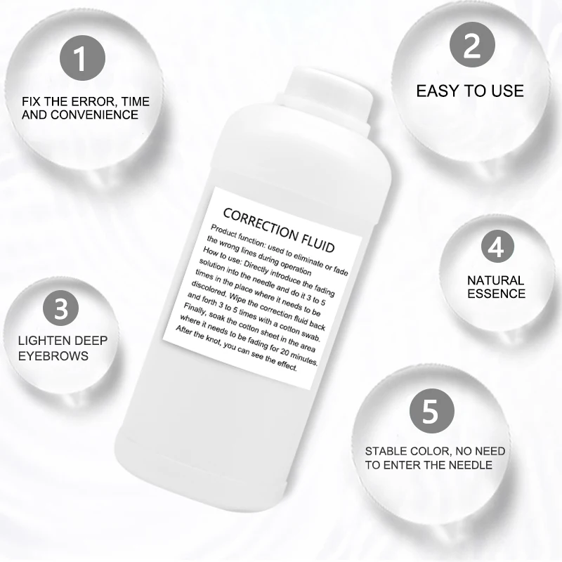 

Aimoosi Microblading PMU Remover Agent Unwanted Strokes Corrector For Eyebrows