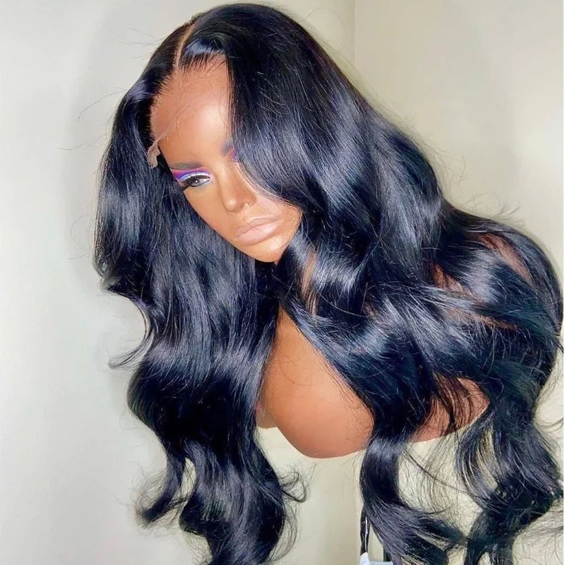 

New Arrival 13x6 Human Hair HD Lace Front Wigs Body Wave Pre Plucked Hairline Transparent Swiss Lace Wig For Women