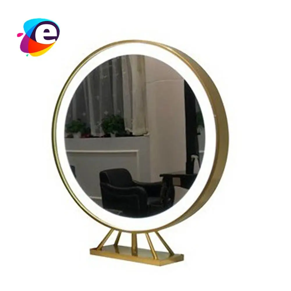 

Hot sell Backlit free standing mirror salon station lighted mirror Free shipping to destination seaport only, Optional