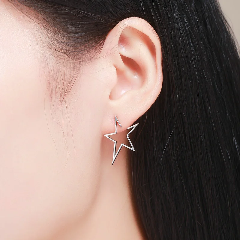 

Accessories Women Jewelry Star Earrings 925 Sterling Silver Hot