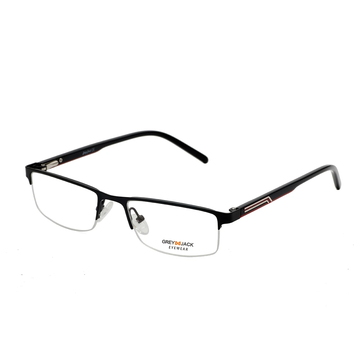 

Hot Sell Fashion High Quality Eyewear half rimless metal Frame Eyeglasses Optical spectacle Frames In Stock