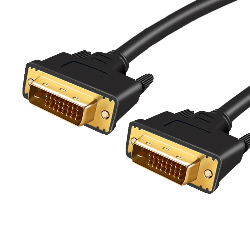 

BAJEAL High Quality Factory Price Gold Plated 1.5M 24+1 DVI Male To Male Black Cable for Computer TV Projector