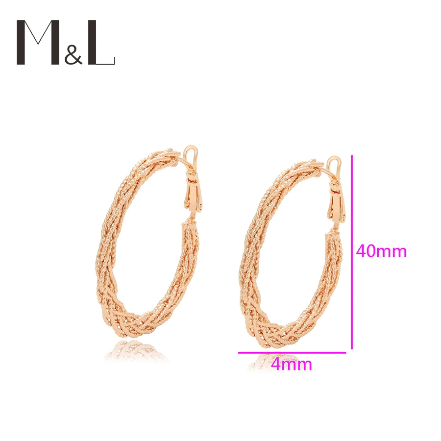 

X000701648Xuping Jewelry gold big earring hoops fashion 18k custom gold charm jewelry copper earrings hoop wholesale earrings