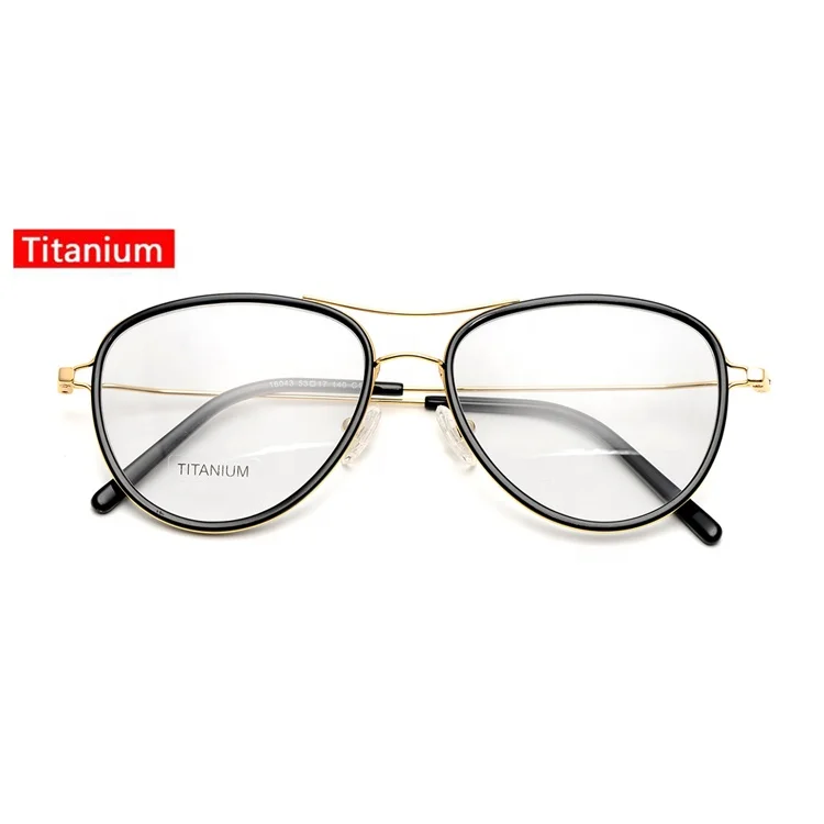 

2021 U-Top round shape trendy unisex titanium optical eyeglass frames, 4 colors