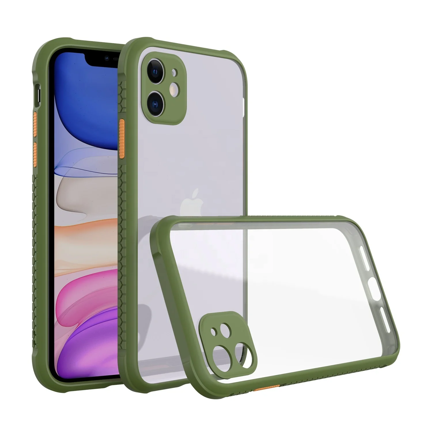 

Mobile Cover Supplier Shock Proof Acrylic Hand Phone Case with TPU Frame for Apple iPhone 11 Pro Max XS XR X 9 8 Plus 7 SE 2020