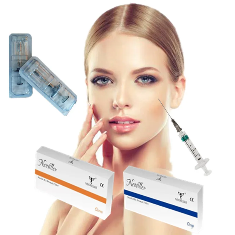 

2019 free shipping lip filler hyaluronic acid gel injection dermal filler 1ml 2ml, Transparent