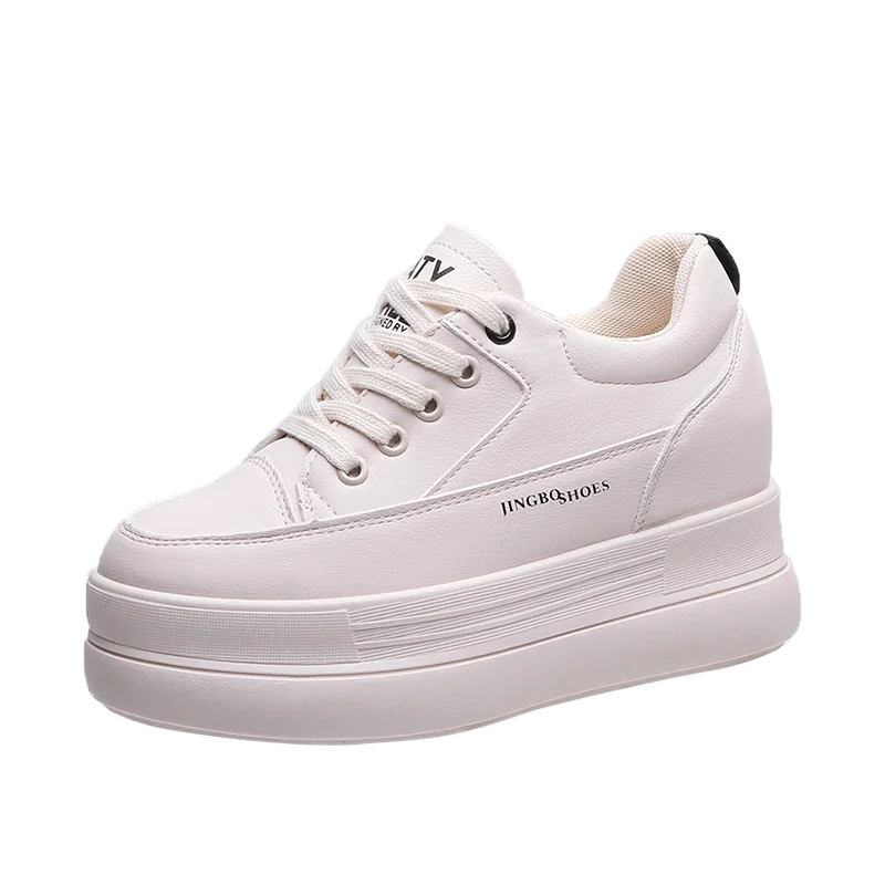 
hot selling comfortable women casual walking shoes height increasing sneaker shoes 