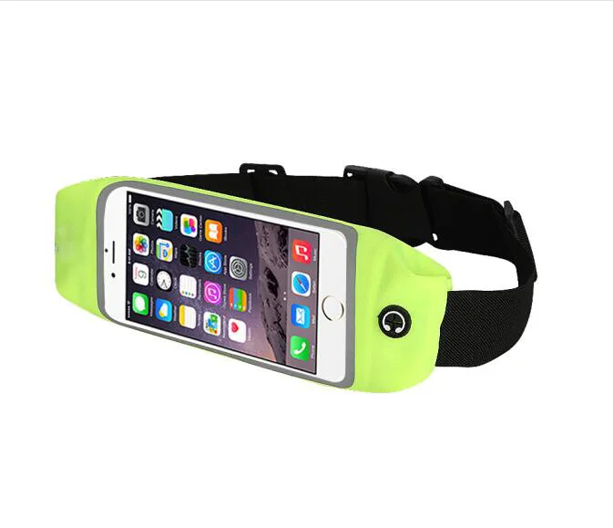 

Running waist pack with PVC pockect outdoor sports mountaineering pack tight-fitting waterproof Fanny pack, Customized color