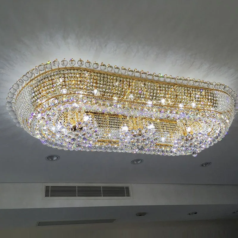 led home decorative fixture round lamp lights gu10 surface mounted crystal ceiling light