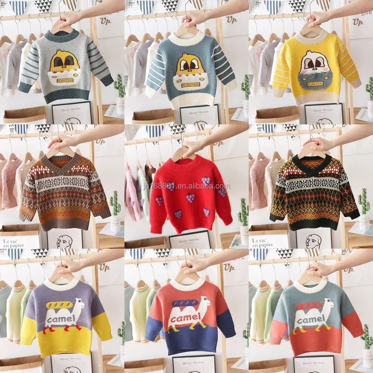 

2021 men's sweater autumn/winter knit sweater unisex sweater children's turtleneck pullover wholesale at low prices, Picture