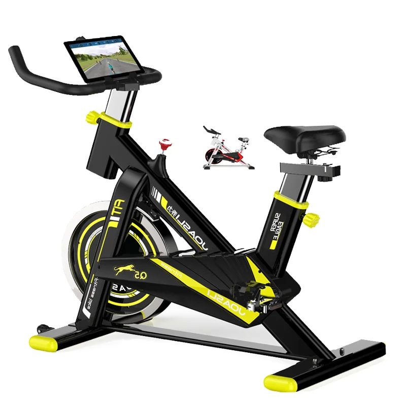 

spinning bike usate spinning bike with screen spinning bike, Black,yellow