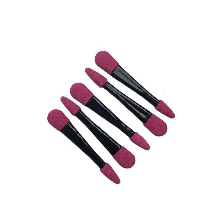
Factory Wholesale Cheap Mini Dual-end Disposable Sponge Eyeshadow Makeup Applicator with Foam Tip 