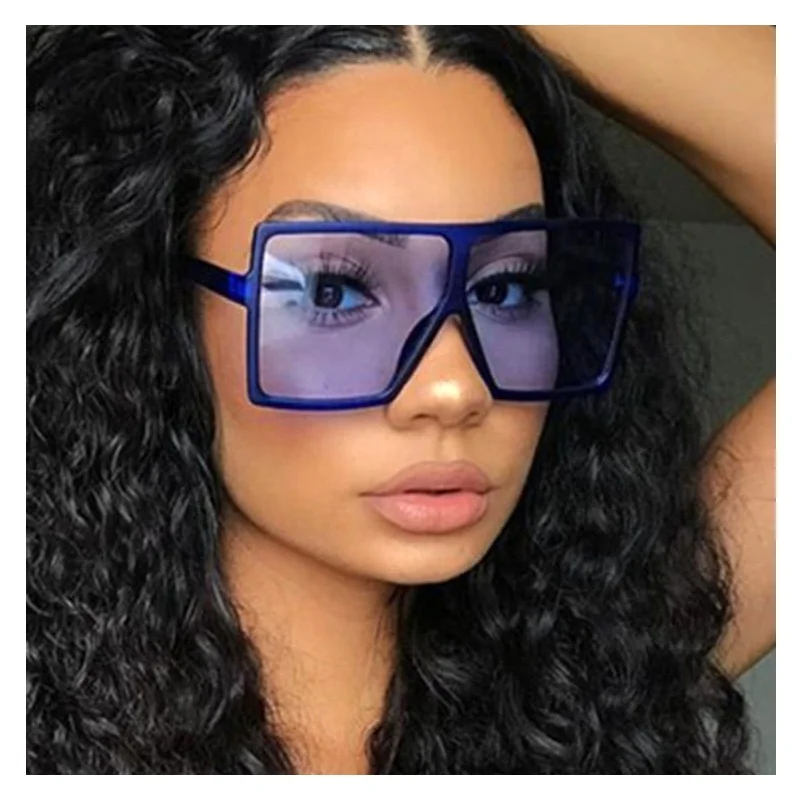 

2021 New Arrivals Unisex feminino Big frame cool Sunglasses Square Oversized o sun glasses Fashion Custom sunglasses 2021