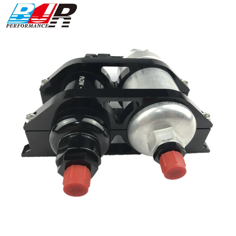 Bjr Dual Billet Fuel Pump Filter Mounting Bracket Clamp Kit Buy Fuel