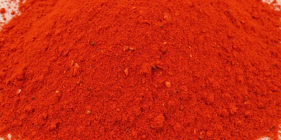 Choosing paprika in a store