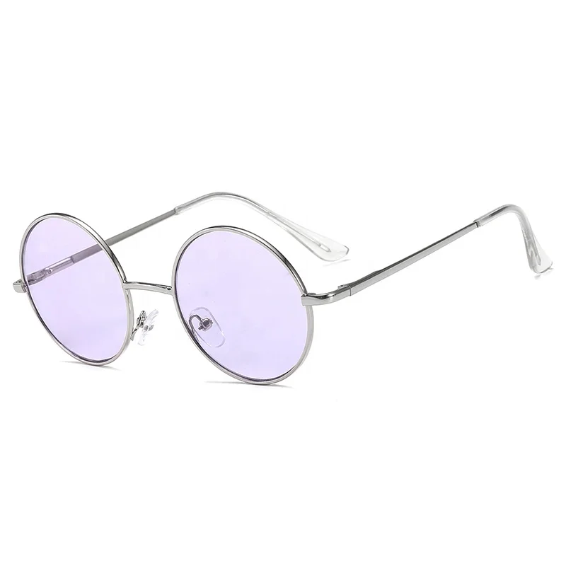 

2019 colorful sunglasses promotional simple design retro round frame sunglasses, 11 colors
