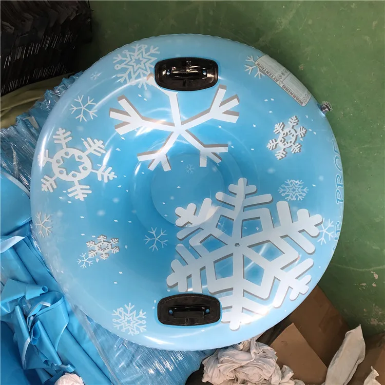 

Inflatable Snow Sled Ski Circle of Snow Tube Skiing Suitable for Winter Ski Resorts, Light blue