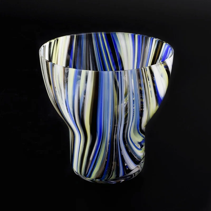 Vintage custom candle jar glass tealight candle holders party decoration