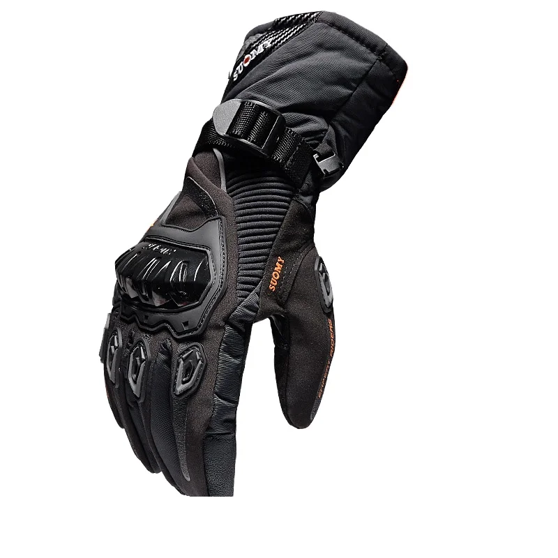 

Hot Selling Leather For Winter Long Motorcycle Gloves