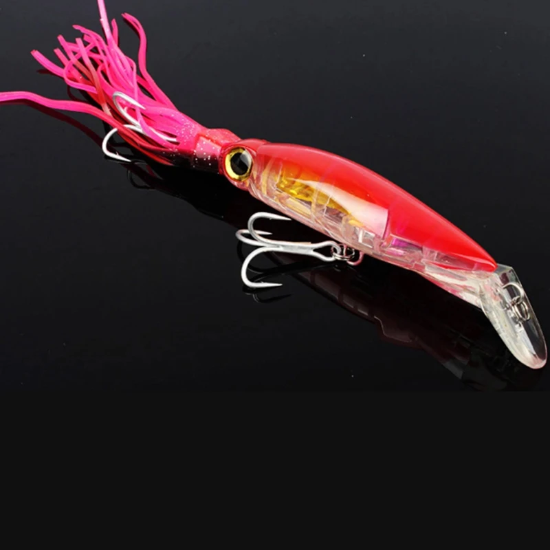 

fishing artificial lure 14CM 40g shrimp sinking minnow fish hard plastic lure bait with silicone ribbon pesca bait, 6 colors