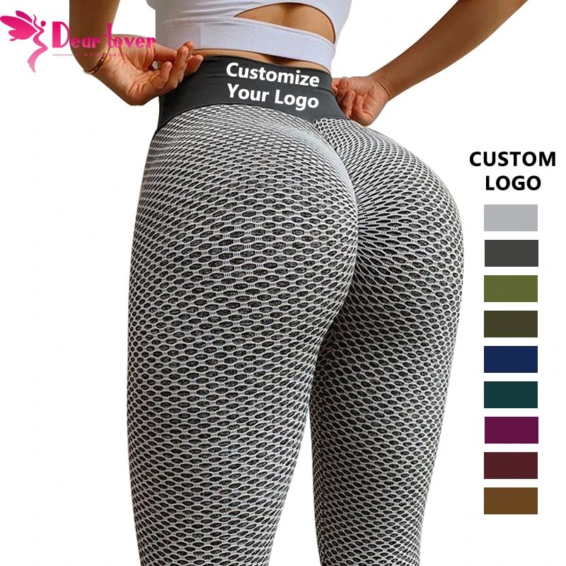 

Custom Logo Black Seamless Butt Lifting Stretchy Fitness Gym Sport High Waist Women Yoga pants, Customized