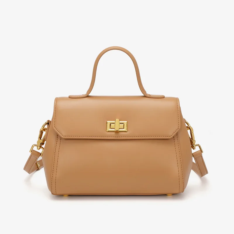 

2022 New Trending Bolsa Handbags Sales Real Leather Fashion Women Phone Purse Sling Bags For Women Crossbody, Coffee