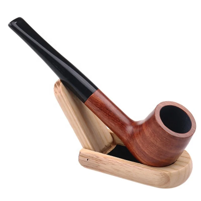 

Rosewood Detachable Washable Straight Retro Smoking Pipe, Brown