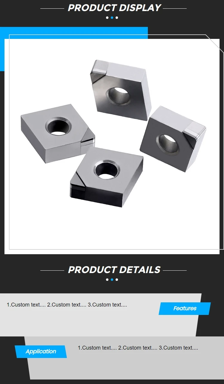 Pcd Diamond Inserts Cnc Diamond Cutting Tools Tpgn110308 Pcd Insert