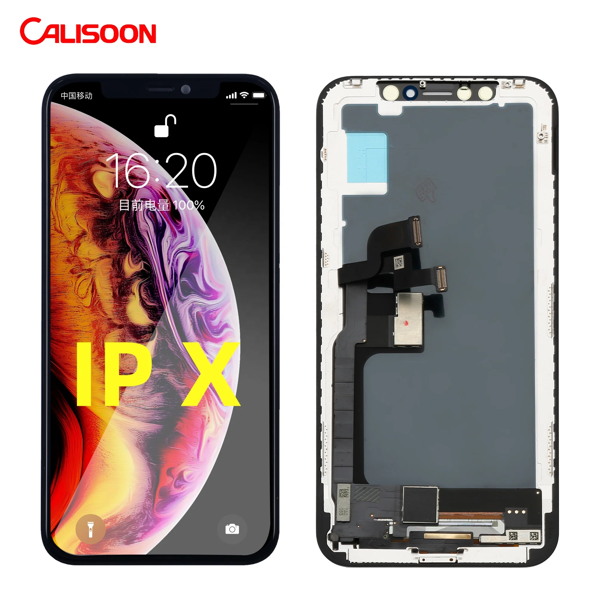 

CALISON Factory price for iphone x replacement lcd screen and digitizer for iphone x lcd original for iphone x xr 8 7 6 6s plus, White, black