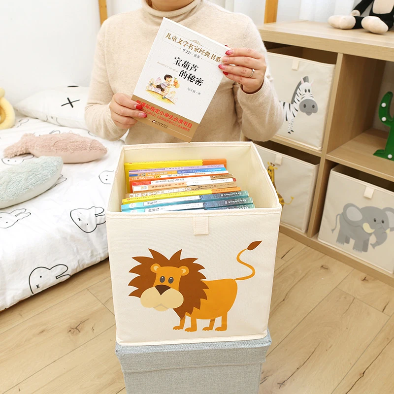

Household clothes children's room toys cartoon non-woven storage box
