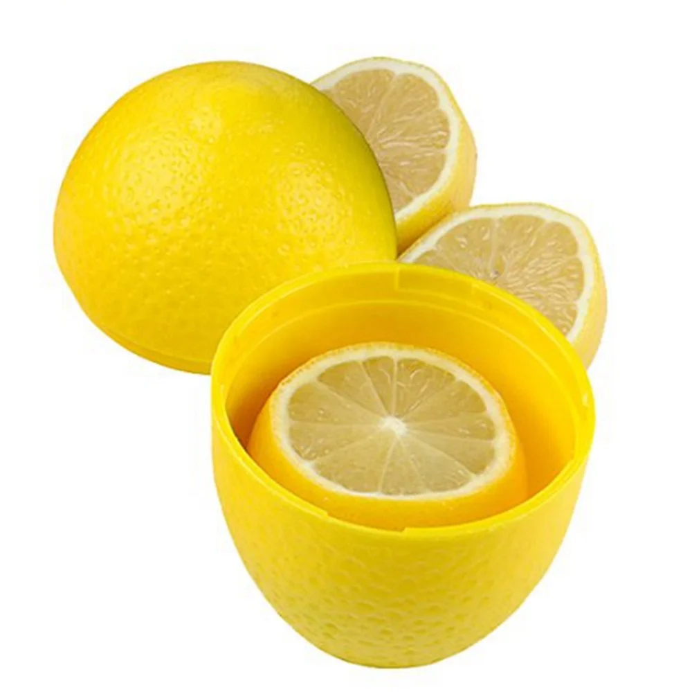 

Lemon / LimeSaver Plastic See Through Container Holder - Bulb Shaped and Moist Storage -Assorted