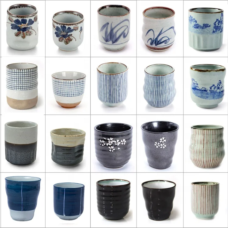 

Hotsale japanese style ceramic cup vintage reusable bubble tea cups, Many choose